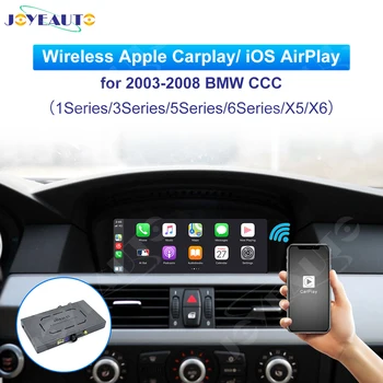 Joyeauto Wireless Apple Carplay do BMW 1 3 5 6 Series X5 X6 2003-2008 CCC części samochodowe do BMW z systemem Android Mirror Dongle Adapter Box