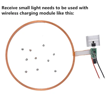 10szt odbieranie małych świateł jeden-do-wielu dekoracyjne światła są używane w połączeniu z bezprzewodowymi ładowarkami modułami