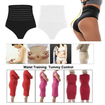 Kobiety Wysokiej Talii Shaping Panty Oddychająca Body Shaper Slimming Tummy Underwear Butt Podnośnik Bezszwowe Majtki Shaperwear
