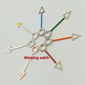 GMT zegarek strzałki czerwony zielony niebieski srebrny złoty 12 mm Fit mingzhu DG3804 mechanizm z własnym