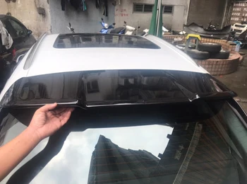 Pasuje Do Audi Q3 Hatchback 2013-2018 Włókna Węglowego Spojler Samochodu Bagażnik Bagażnik, Błotnik Ogon Warga Dach Czarny Biały Spoiler Stylizacja Samochodu