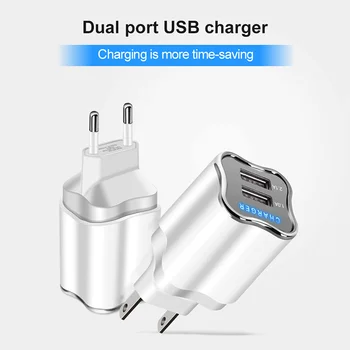 5V2A USB ładowarka EU US adapter fast wall travel charger ładowarka do Samsung S10 iphone xiaomi huawei micro usb kabel 1 m
