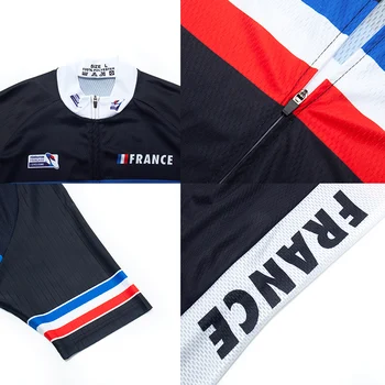 Crossrider 2021 Team France jazda na Rowerze Jersey MTB rowerowa odzież rowerowa odzież Męska krótki żel bib zestawy Mayo Кюлотт garnitur