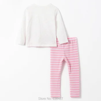 1-7Y Baby Girl Clothes Set marki 2021 Wiosna w z bawełny, z długim rękawem t-shirt legginsy spodnie kostium dziecięcy Bebe Girls Clothing Set