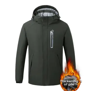 Mężczyźni zima ciepła USB grzałki płaszcz inteligentny termostat stałe z kapturem, ciepłe parki wodoodporny odkryty ciepłe kurtki