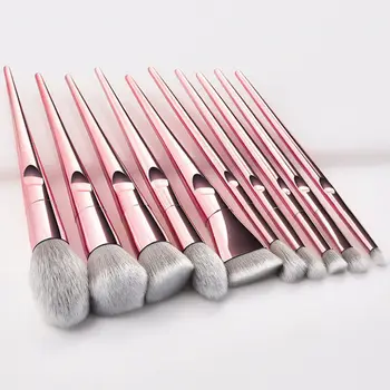 Moda 10szt różowy jednorożec pędzla Fundacja mieszanie moc cienie do powiek pędzel do makijażu zestaw kosmetyków i urody makijaż narzędzia