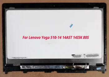 Nowy Lenovo Yoga 510-14 14AST 14ISK 80S yoga 510-14ikb ekran dotykowy Digitizer LCD Assembly Panel FHD 1920*1080