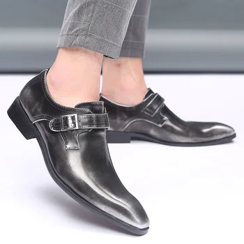 Męskie modne buty, stylowe biznes-джентльменская wygodne modne buty męskie na wprost buty 2020