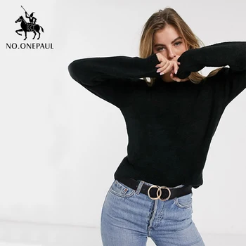 NO.ONEPAUL projektanta znane marki leatherhigh jakości pasek moda stop podwójny pierścień koło klamra dziewczyna sukienka jeans dzikie pasy