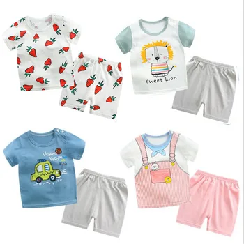 Dzieci chłopcy odzież stroje dziewczyny odzież zestawy koszulka+krótkie spodnie dorywczo dresy dziecko zestawy odzież Dziecięca zestaw