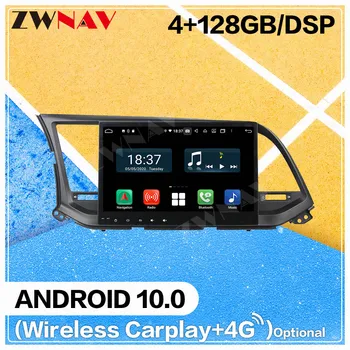 128GB Carplay Android 10 screen car DVD Player for Hyundai ELANTRA 2016 2017 2018 car GPS Navi Auto Radio Audio Stereo Head unit