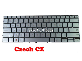 Klawiatura laptopa z podświetleniem ASUS ZenBook 14 UM431 UM431DA niebieski czeski CZ/japoński JP