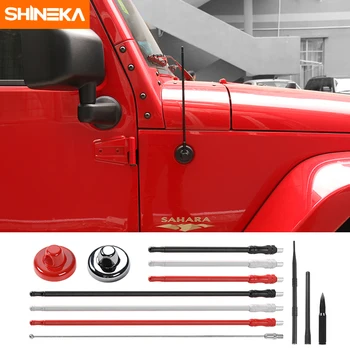 SHINEKA Auto Fender antena radiowa FM/AM wzmacniacz sygnału wzmacniacz anteny bat maszt dla Jeep Wrangler JK 07-18+ akcesoria, części zamienne