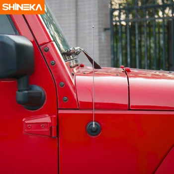 SHINEKA Auto Fender antena radiowa FM/AM wzmacniacz sygnału wzmacniacz anteny bat maszt dla Jeep Wrangler JK 07-18+ akcesoria, części zamienne