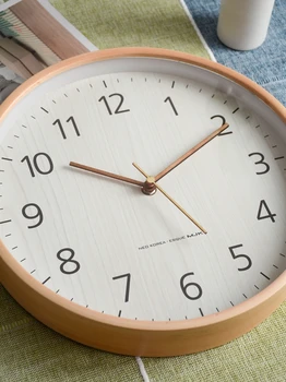 Nowoczesne drewniane zegar ścienny kuchenny mechanizm zegara zegar ścienny wystrój domu salon kreatywny twarde drewno Saat Nordic Clocks FZ329