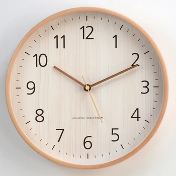 Nowoczesne drewniane zegar ścienny kuchenny mechanizm zegara zegar ścienny wystrój domu salon kreatywny twarde drewno Saat Nordic Clocks FZ329