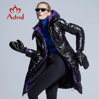 Astrid 2020 nowe zimowe płaszcze damskie damska ciepła kurtka damska gruba kurtka z rękawiczkami z kapturem duże rozmiary odzież damska ZR-3559